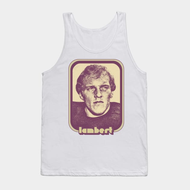 Jack Lambert // Retro Style Football Fan Gift Design Tank Top by DankFutura